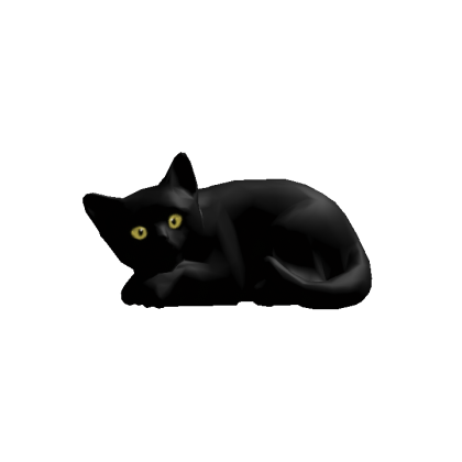Black Cat W/ Yellow Eyes