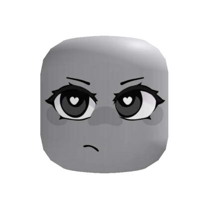 Cute Heart Eye Annoyed Girl Face thumbnail
