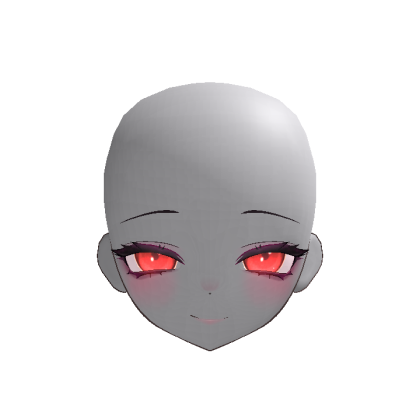 Glow Anime Doll Head Evil (Red)