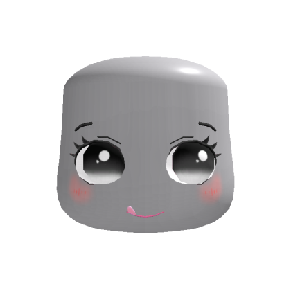 Animated Yum Cute Angel Kawaii Chibi Face in Black