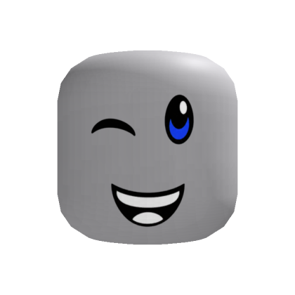 Blue Wink Face