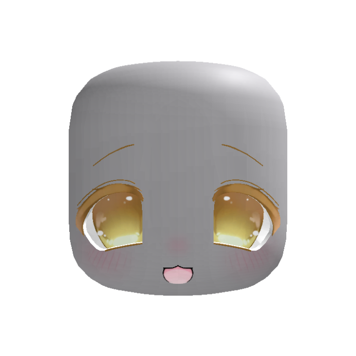 (Animated) Yellow Adorable Chibi Happy Face