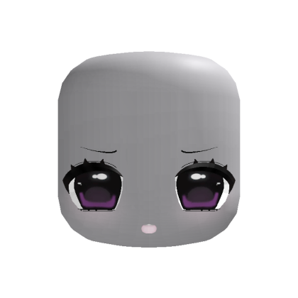 (animated) purple adorable chibi moe happy face