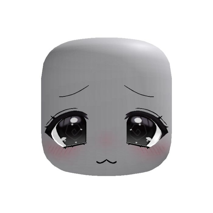 kawaii doll moe dizzy puppy eyes face