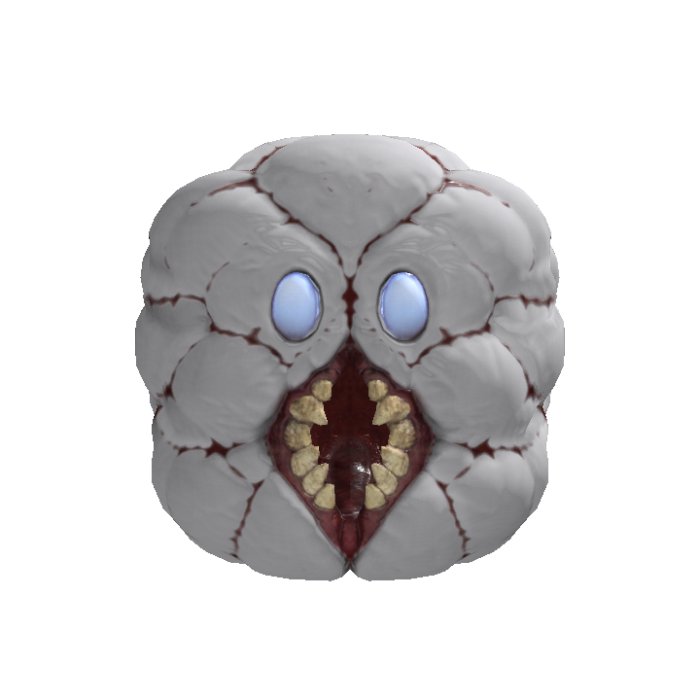 Creepy Demon Head 05