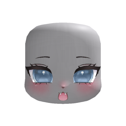 🐾 YAY!! Cute Kigurumi Light Blue Pout Face ୨ৎ °