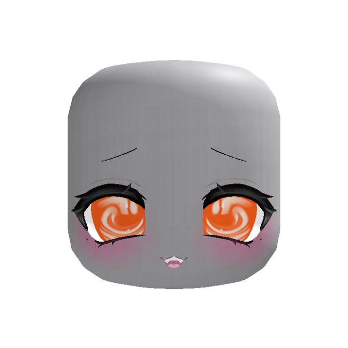 Ink Monster Scary Horror Halloween Face Orange