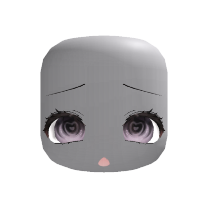 Animated heart white Moe Cute Face