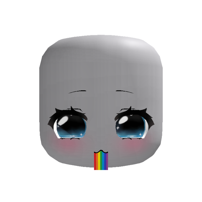 ♡ : animated rainbow barf sparkly moe blue eyes