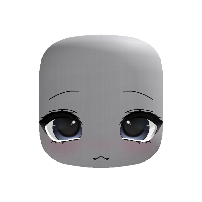 (animated) blue kawaii cute sweet doll anime face