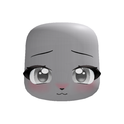 cute shy fox stare eyes in white (animated)