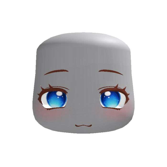 Calm and Cute Face Blue Eyes