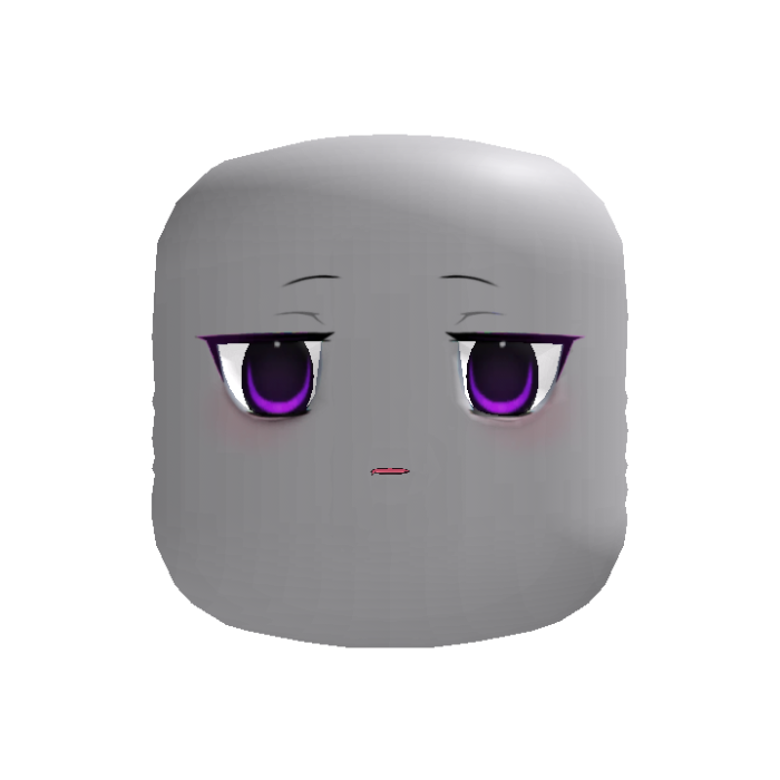 [Animated] Sleepy Purple Anime Face