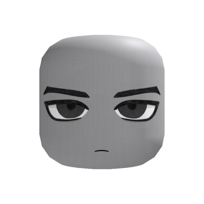 Intimidating Boy Face Grey