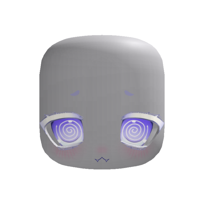 (Animated) Purple Cute Chibi Dizzy Face