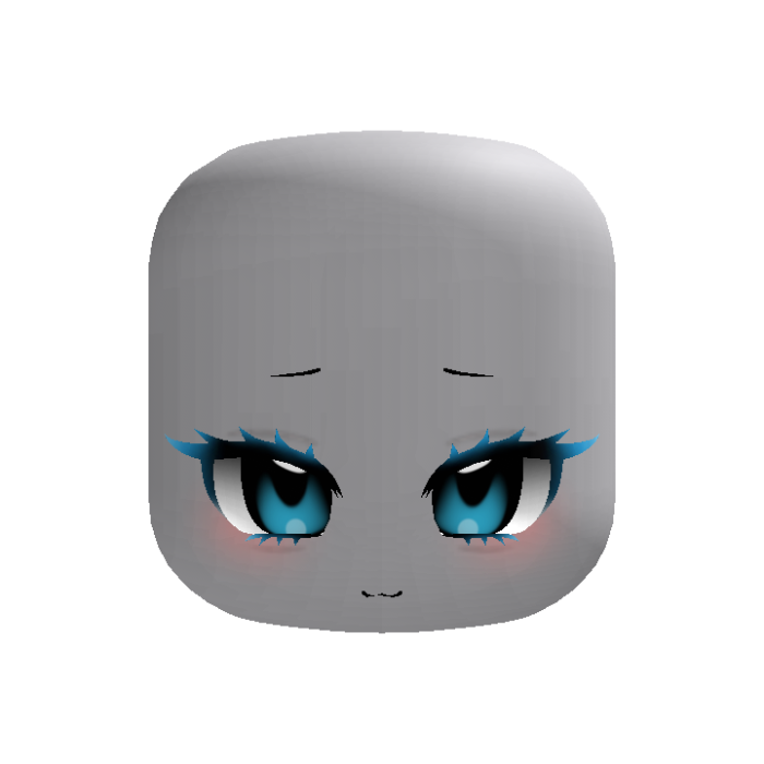 Cute Kawaii Dynamic Head Blue