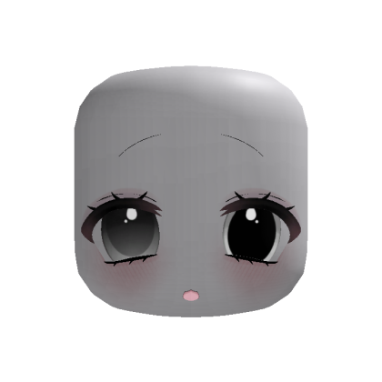 kawaii dual eyes scared chibi face