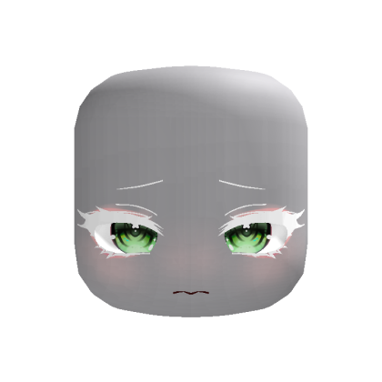 Albino Nervous Soft Sweet Kawaii Face (Green)