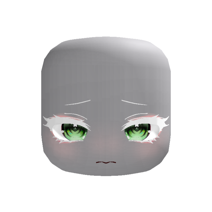 Albino Nervous Soft Sweet Kawaii Face (Green)