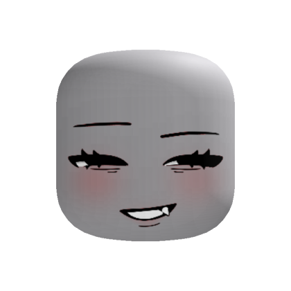 Cheeky Fang Smirk Face w/ blush