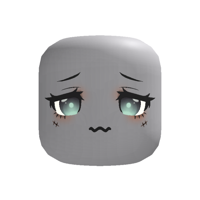 [ANIMATED] Halloween Petite Cute Teary Ghost Face
