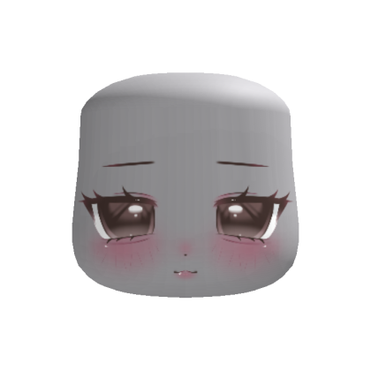 ꒰ hm? cutesy nonchalant anime kuudere face brown