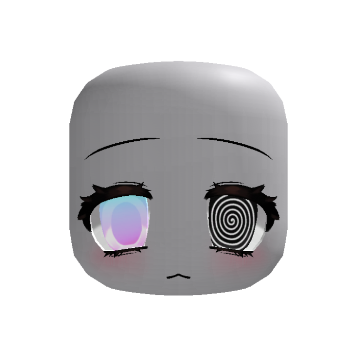 (animated) cute 2000's tired moe face pastel goth