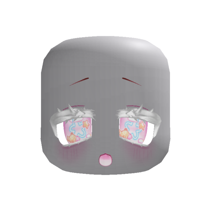 (animated) excited albino taiyaki anime eyes pink