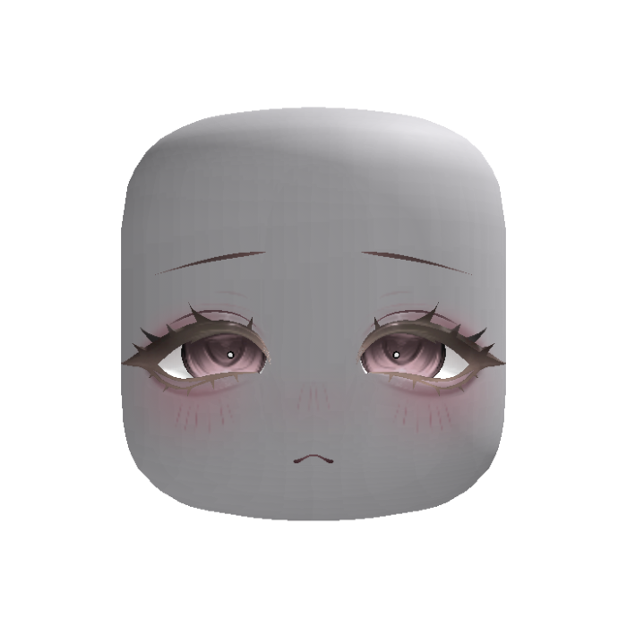 Cute Sleepy Jirai Face (Pastel Pink)