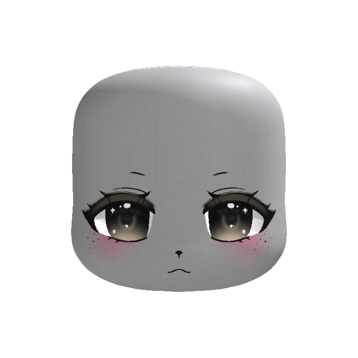 (animated) moe fawn anime deer face in brown