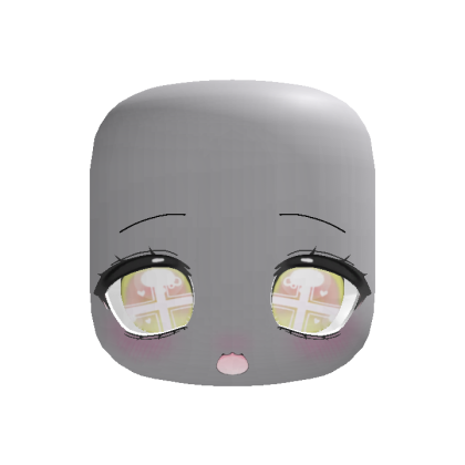 (Animated) Yellow Cute Kawaii Amazed Face