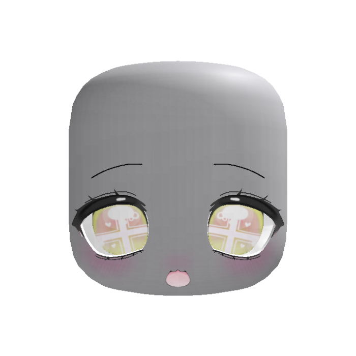 (Animated) Yellow Cute Kawaii Amazed Face