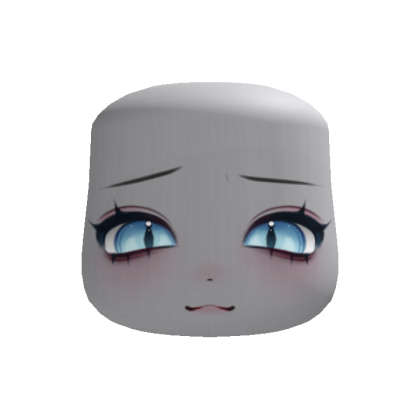 🕸 smug halloween catty anime face blue