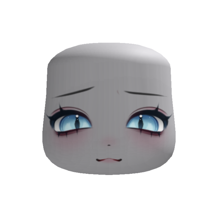 🕸 smug halloween catty anime face blue
