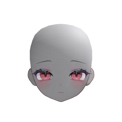 Anime Doll Head Serene (Red)