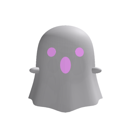 Recolorable Ghost With Pink Eyes thumbnail