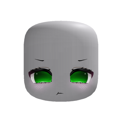 (animated) smug little moe bunny anime face green