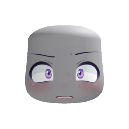 O///O kawaii embarrassed chibi purple