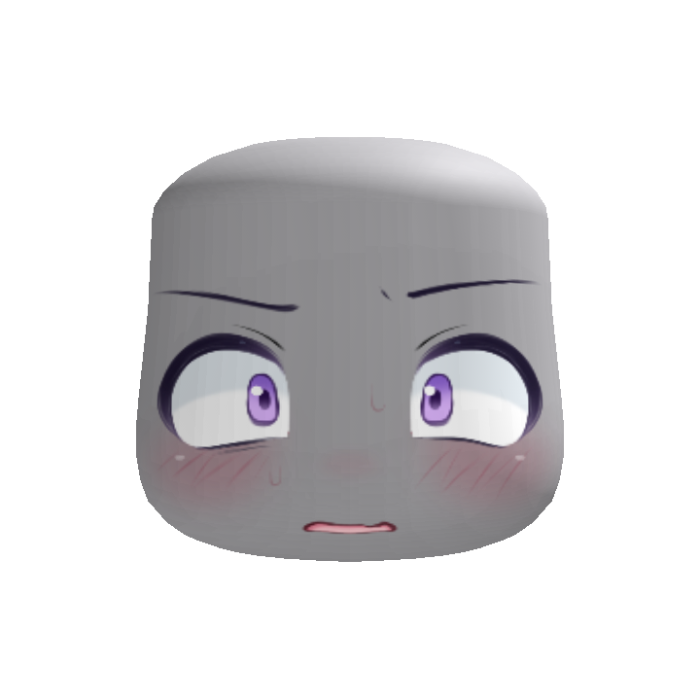 O///O kawaii embarrassed chibi purple