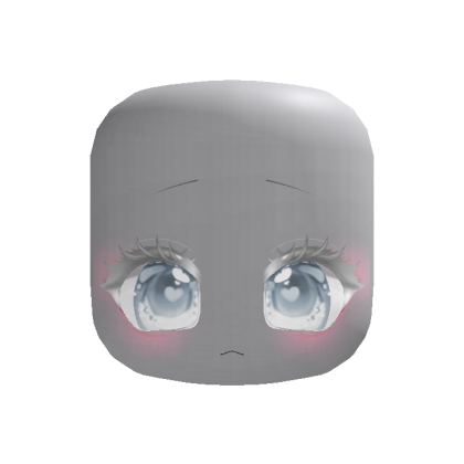 [ANIMATED] big albino blue heart dreamy eyes