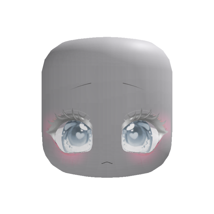 [ANIMATED] big albino blue heart dreamy eyes