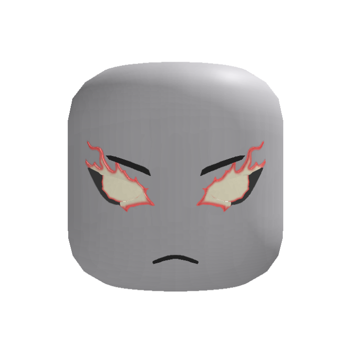 [ANIMATED] Angry Demon Face w/ Fiery Eyes