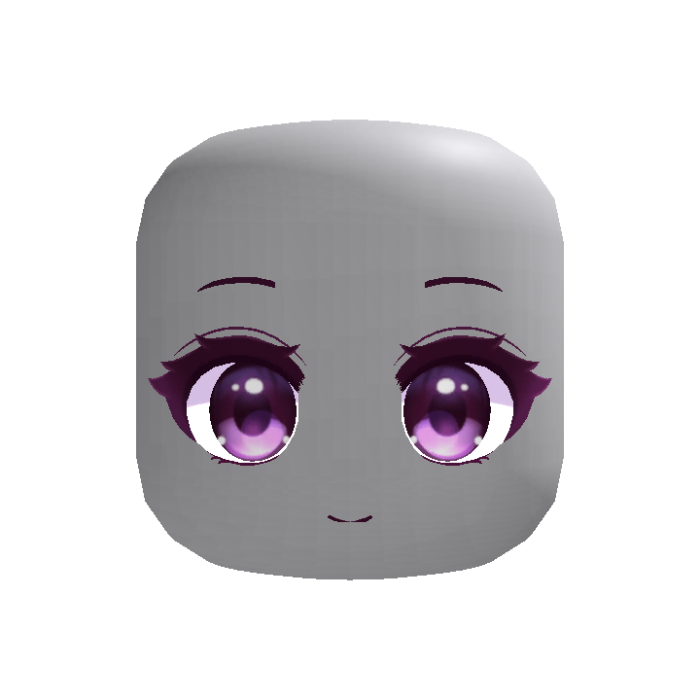 Purple Lavander Anime Eyes w/ Cute Adorable Smile