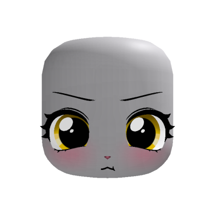 💢(｡•ˇ‸ˇ•｡) sweet angry bunny face in yellow