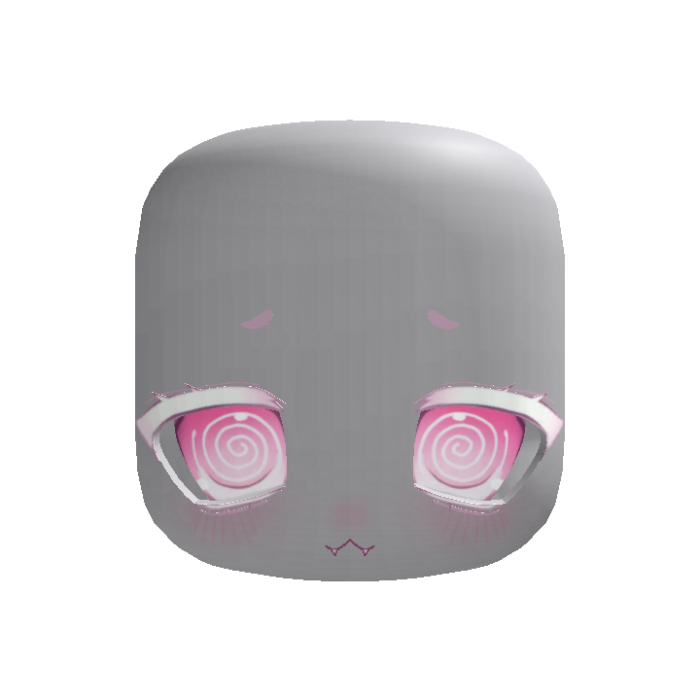(Animated) Pink Cute Chibi Dizzy Face