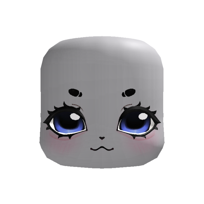 ♡ Kawaii smug kigurumi blue eyes face