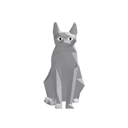 Sitting Cat Head Recordable