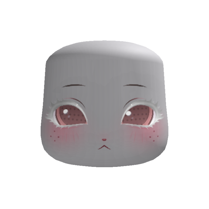 sweet kawaii moe bunny face (albino red)