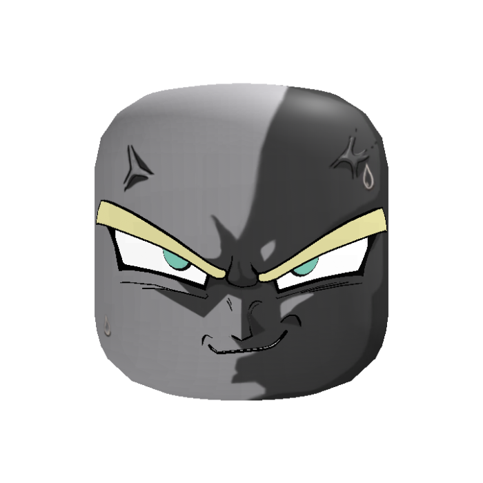 [Animated + Recolourable] Majin Vegeta Head