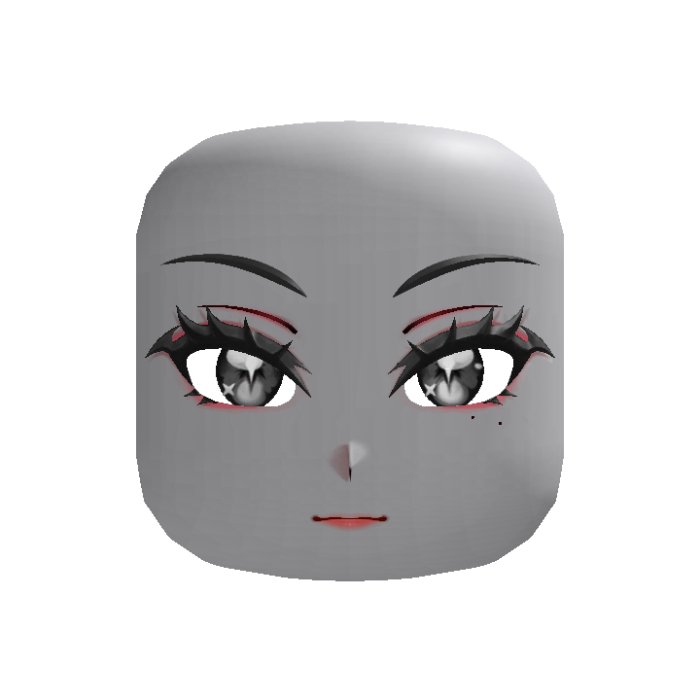 Kawaii Bat Lash Face Grey